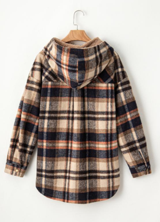 Lunara Flannel Plaid Coat