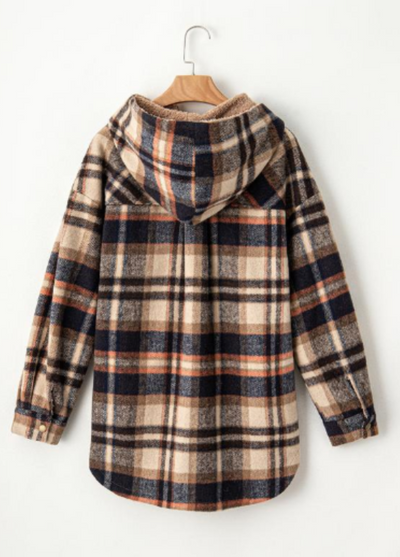 Lunara Flannel Plaid Coat