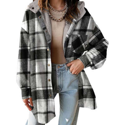 Lunara Flannel Plaid Coat