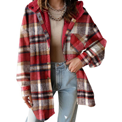 Lunara Flannel Plaid Coat